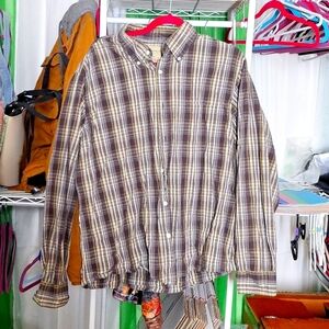 SONOMA SIZE XL MEN'S FLANNEL BUTTON DOWN SHIRT